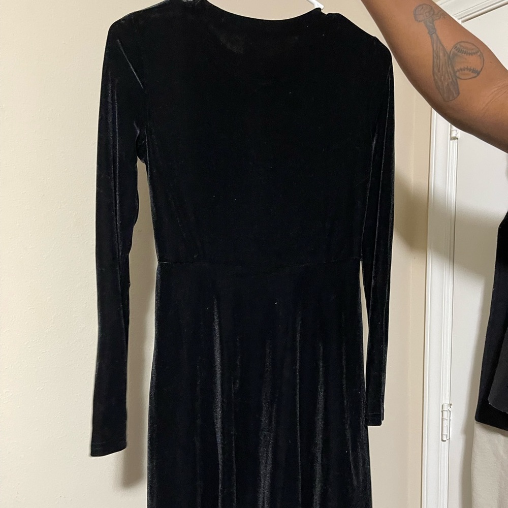 Velvet black dress